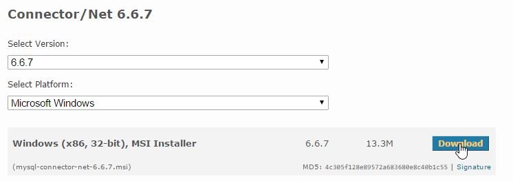 Why MySQL data source is not appearing on Visual Studio 2010?